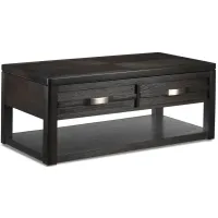 Lift Top Cocktail Table in Black