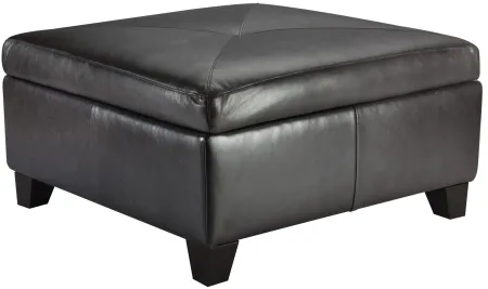 Zephyr Leather Storage Ottoman by Jonathan Louis