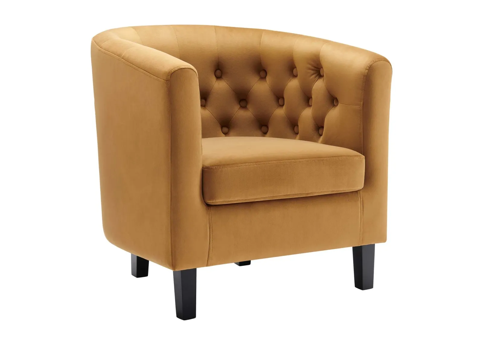 Prospect Perfomance Velvet Armchair in Cognac