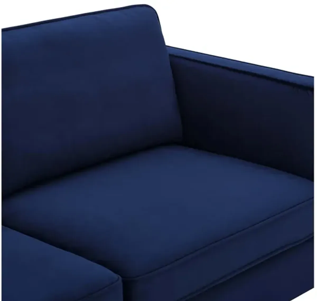 Kaiya Performance Velvet Sofa in Midnight Blue