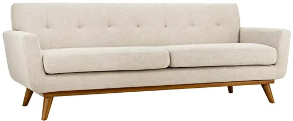 Engage Upholstered Fabric Sofa in Beige