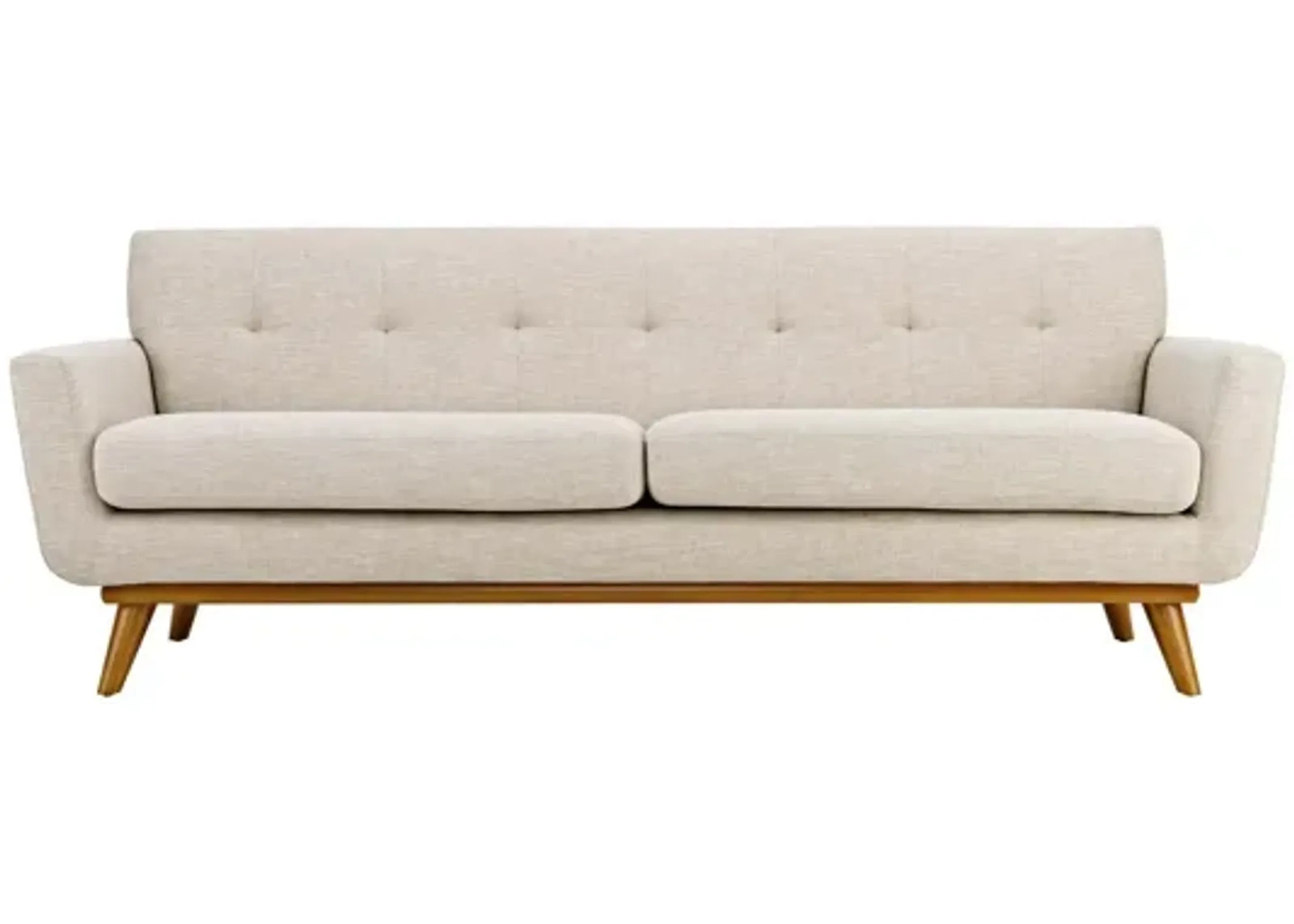 Engage Upholstered Fabric Sofa in Beige