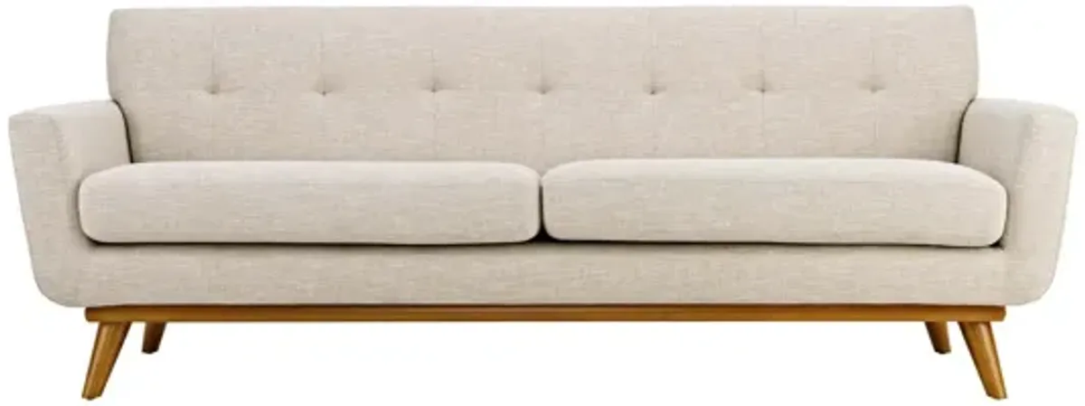 Engage Upholstered Fabric Sofa in Beige