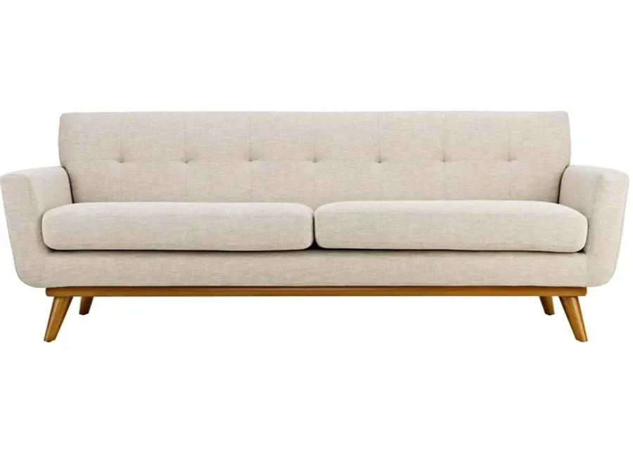 Engage Upholstered Fabric Sofa in Beige