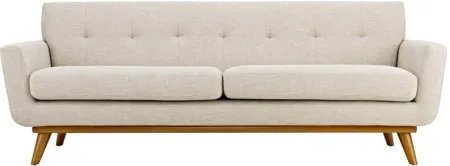 Engage Upholstered Fabric Sofa in Beige
