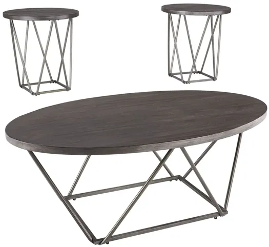 Contemporary 3-Piece Occasional Table Set