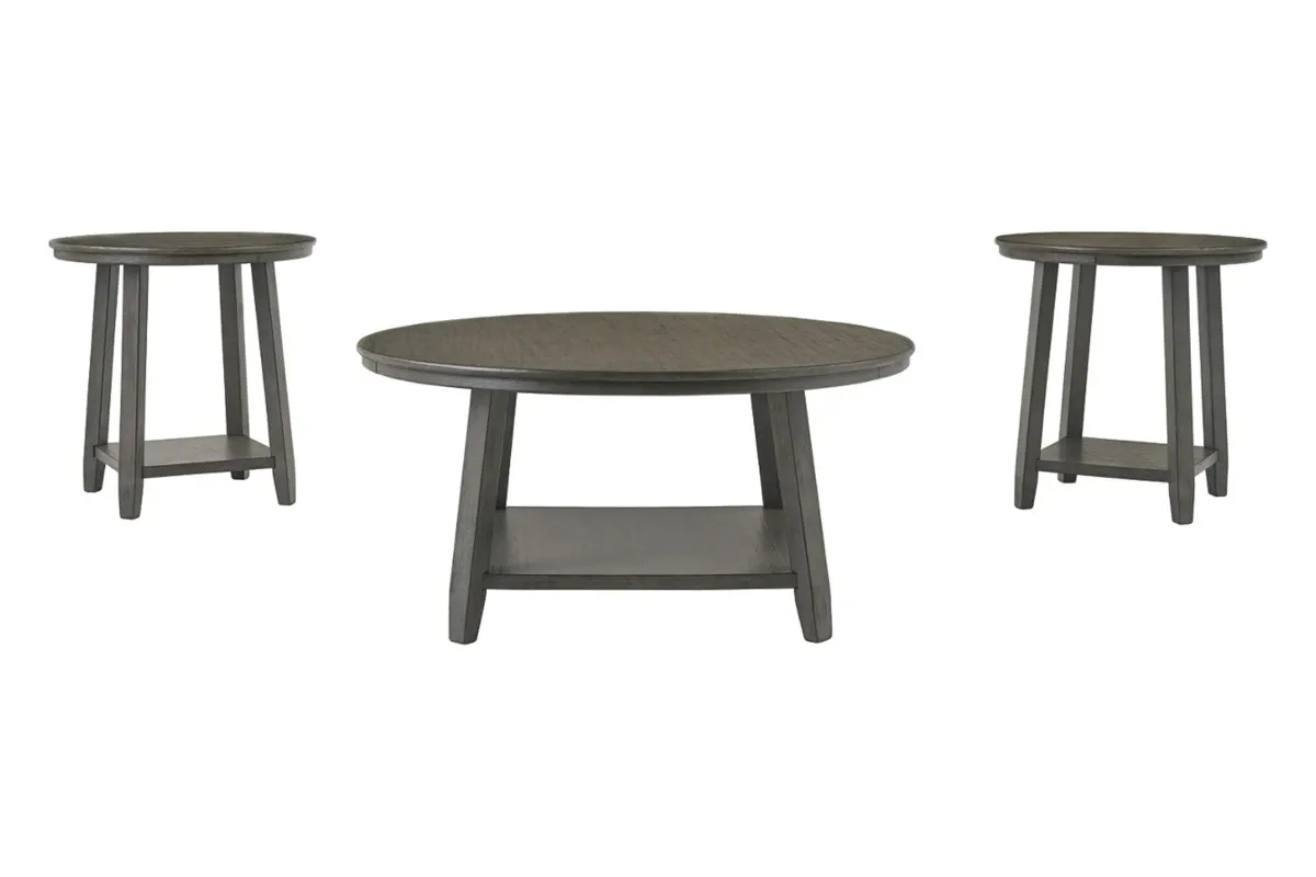 Contemporary 3-Piece Occasional Table Set