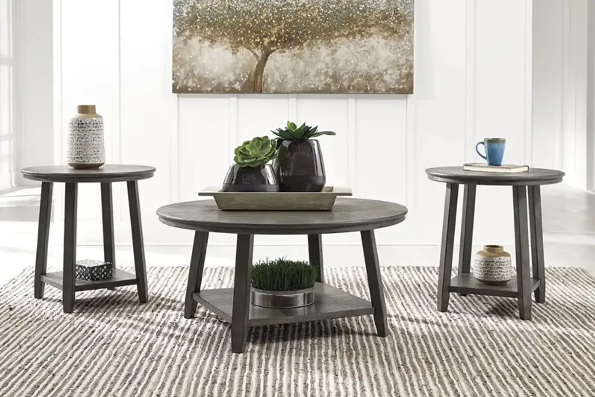 Contemporary 3-Piece Occasional Table Set