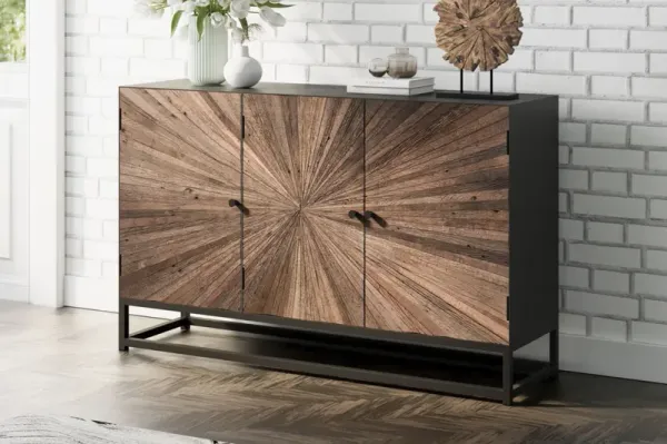 Reclaimed 3-Door Accent Cabinet
