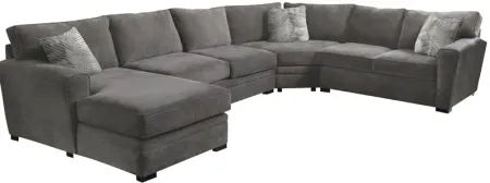 Zephyr 4-Piece Wedge Sectional with Right-Arm Facing Loveseat by Jonathan Louis