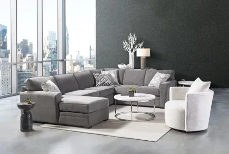 Zephyr 4-Piece Corner Sectional with Right-Arm Facing Loveseat by Jonathan Louis