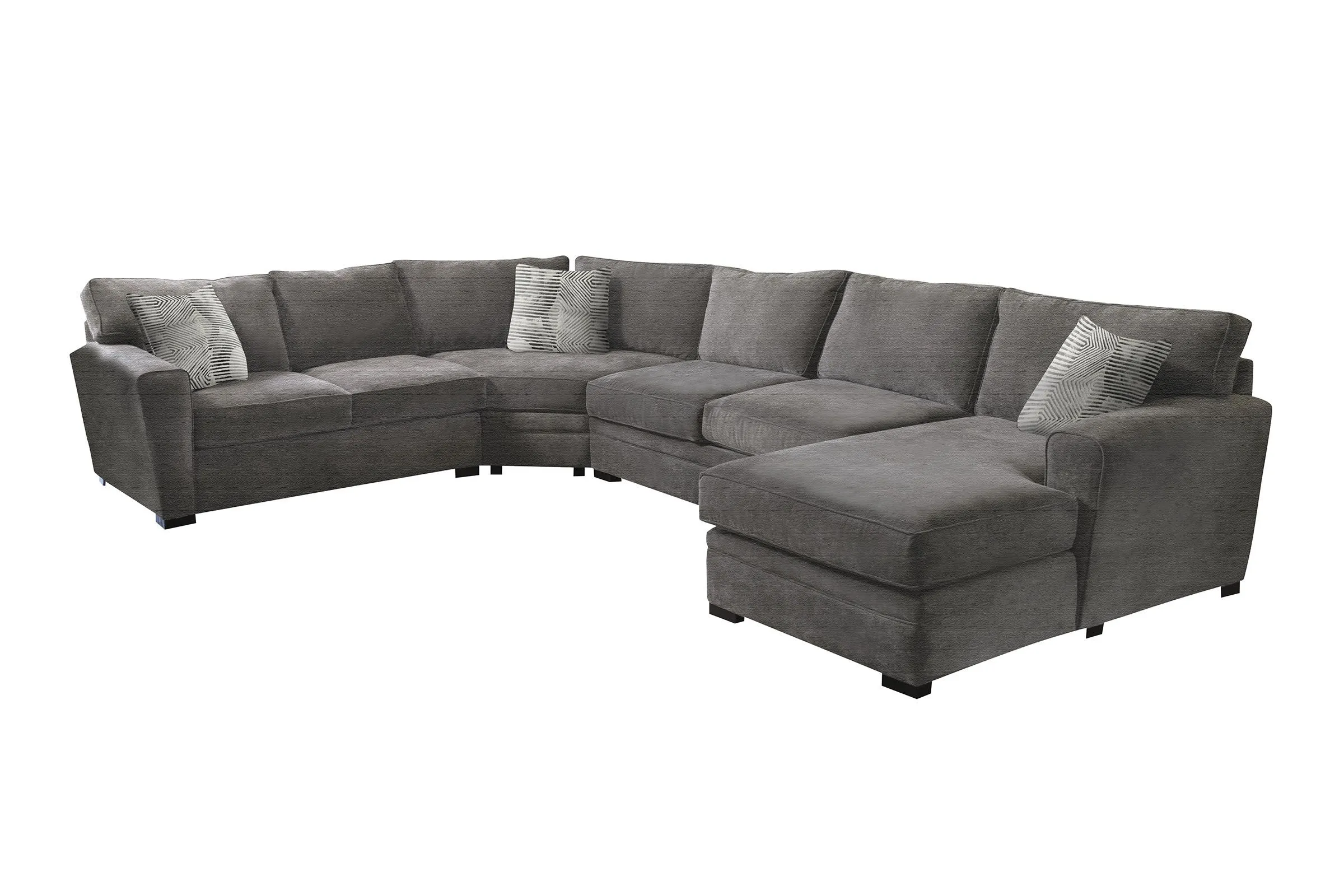 Zephyr 4-Piece Sectional with Left-Arm Facing Loveseat by Jonathan Louis