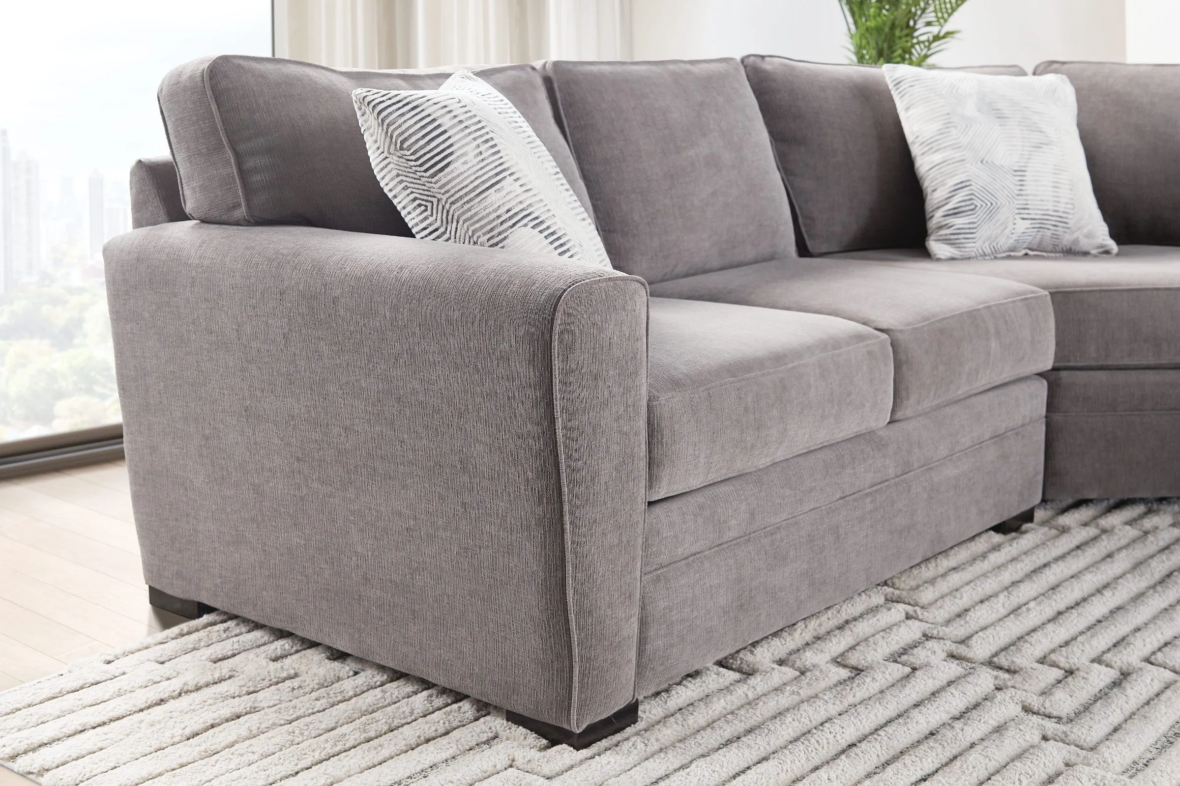 Zephyr 4-Piece Sectional with Left-Arm Facing Loveseat by Jonathan Louis