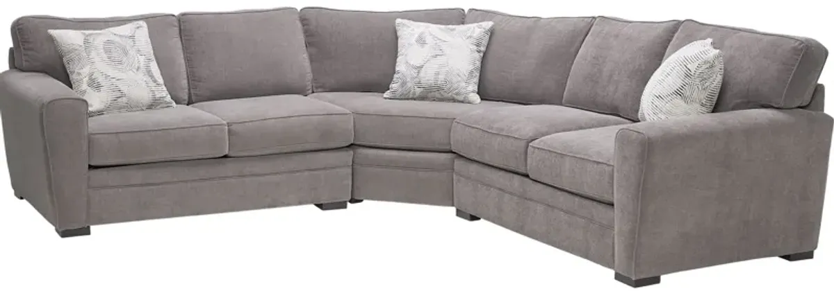 Zephyr 3-Piece Wedge Sectional by Jonathan Louis