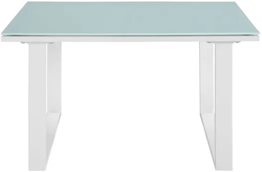 Fortuna Outdoor Patio Side Table in White