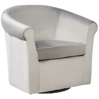 Marlee Pewter Swivel Chair