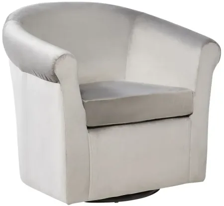 Marlee Pewter Swivel Chair