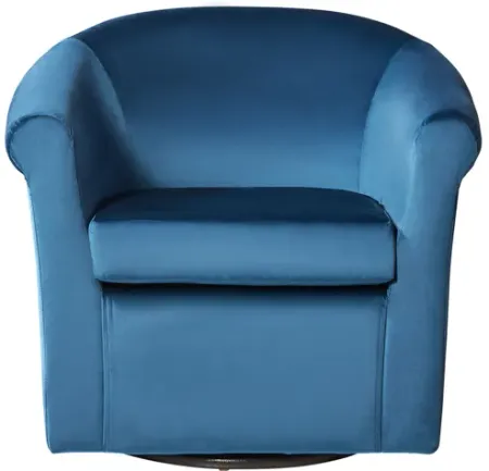 Marlee Parisian Blue Swivel Chair