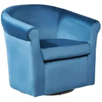 Marlee Parisian Blue Swivel Chair