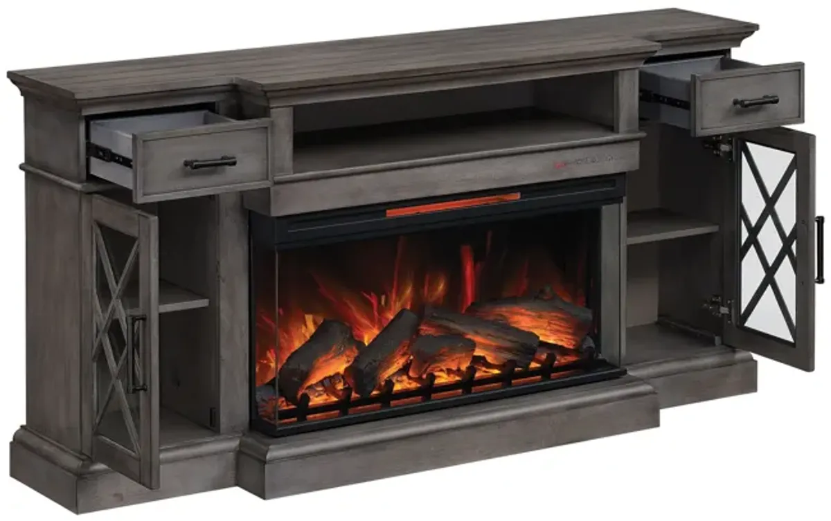 Ashley 70" Mantel & Electric Fireplace