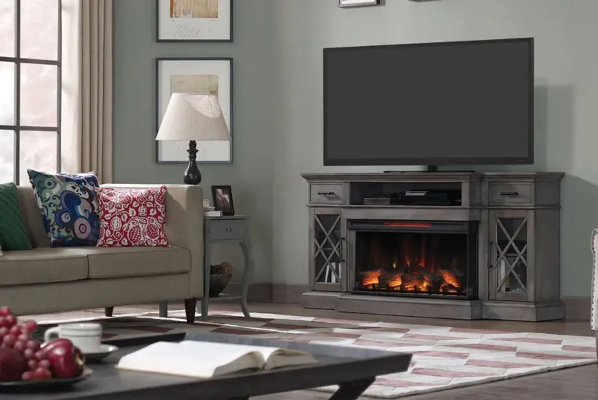 Ashley 70" Mantel & Electric Fireplace