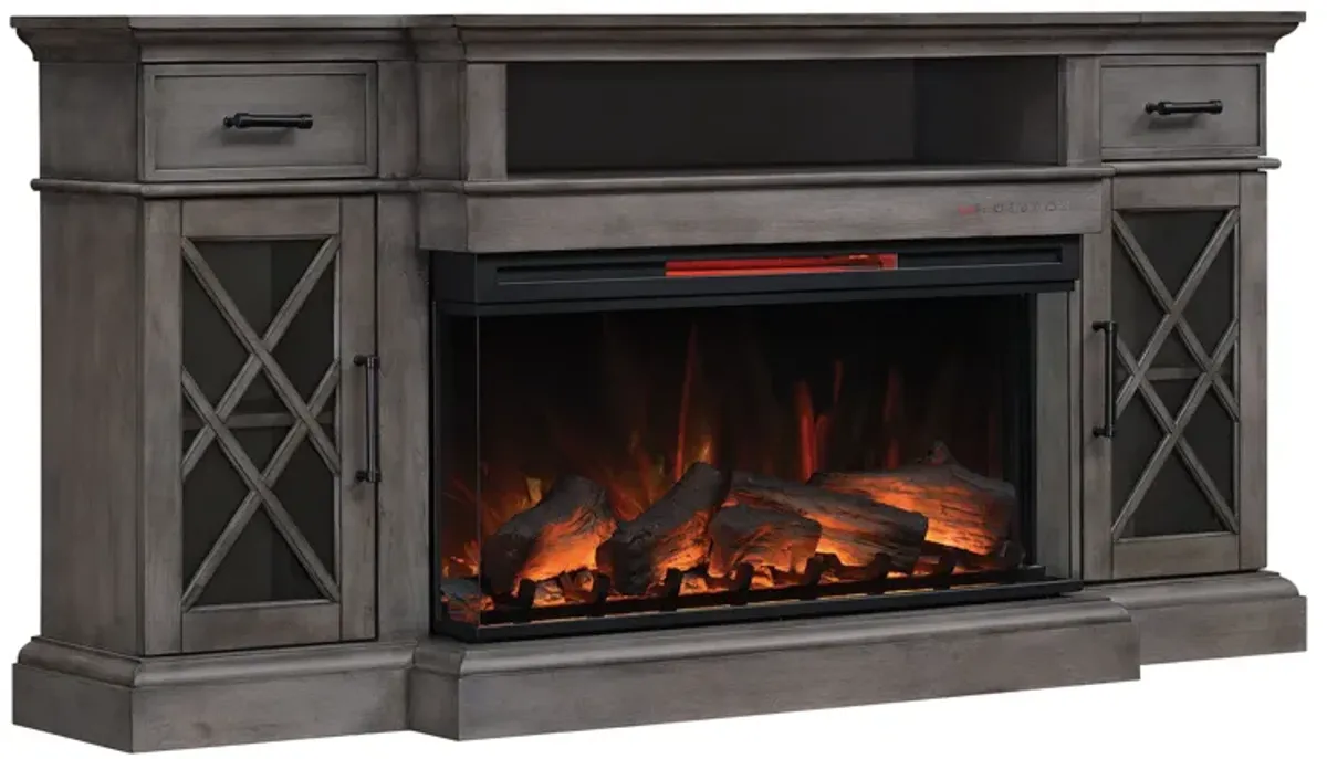 Ashley 70" Mantel & Electric Fireplace