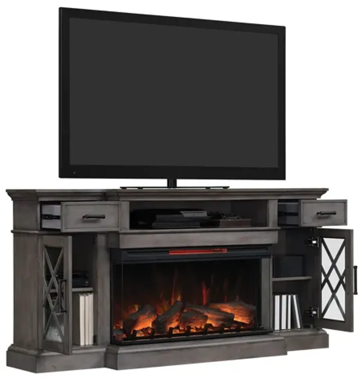 Ashley 70" Mantel & Electric Fireplace