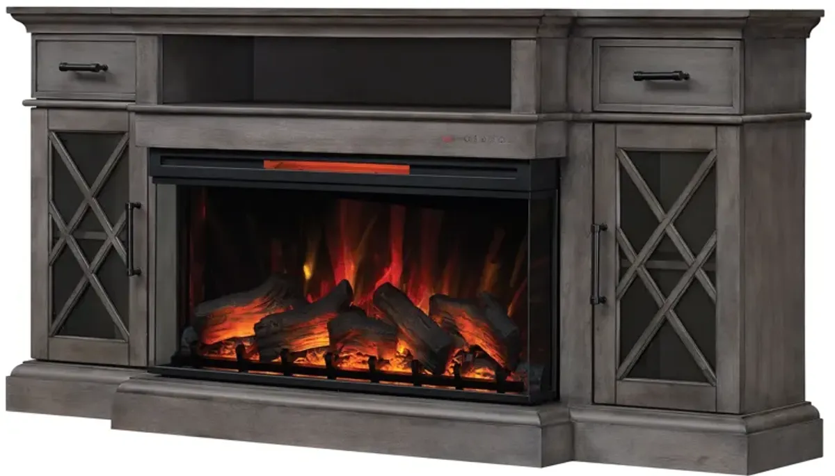 Ashley 70" Mantel & Electric Fireplace