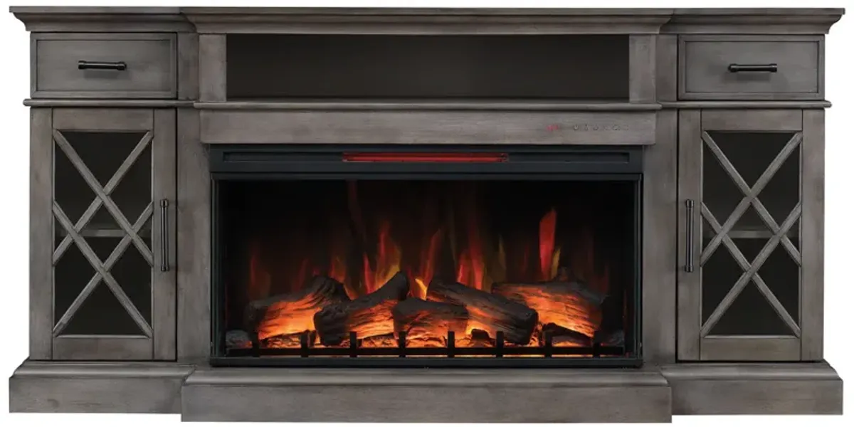 Ashley 70" Mantel & Electric Fireplace