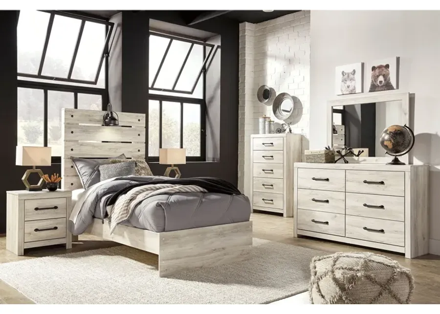 Drystan White Twin 5-Piece Bedroom Set