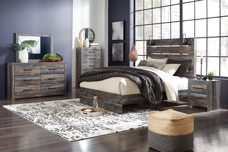 Drystan Brown Queen Bed