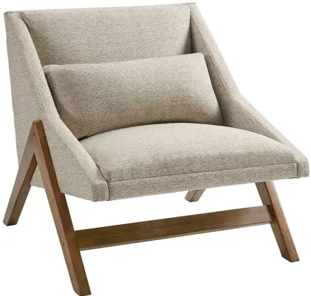 Boomerang Accent Chair in Brown