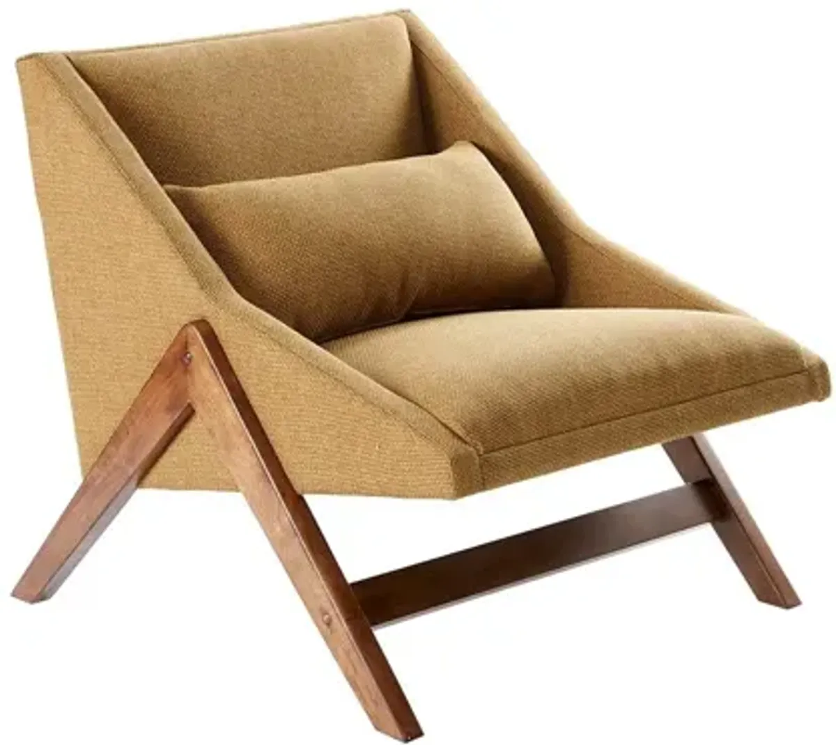 Boomerang Accent Chair in Mustard