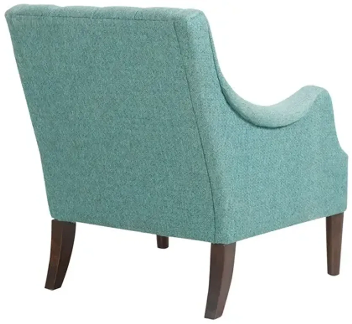 Qwen Button Tufted Accent Chair in Teal