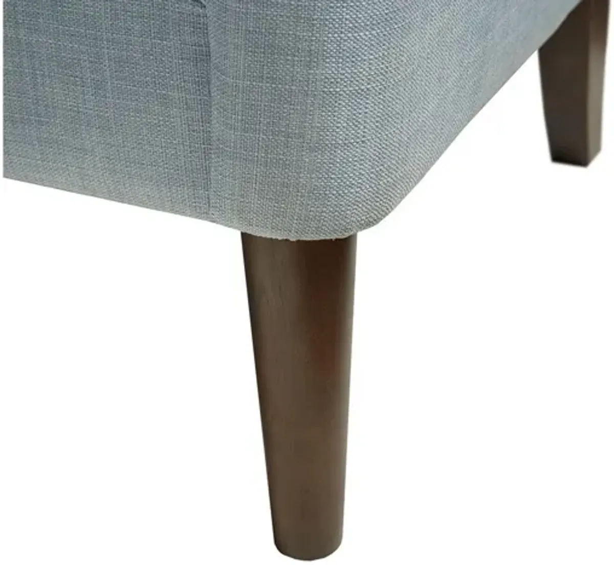 Qwen Button Tufted Accent Chair in Dusty Blue