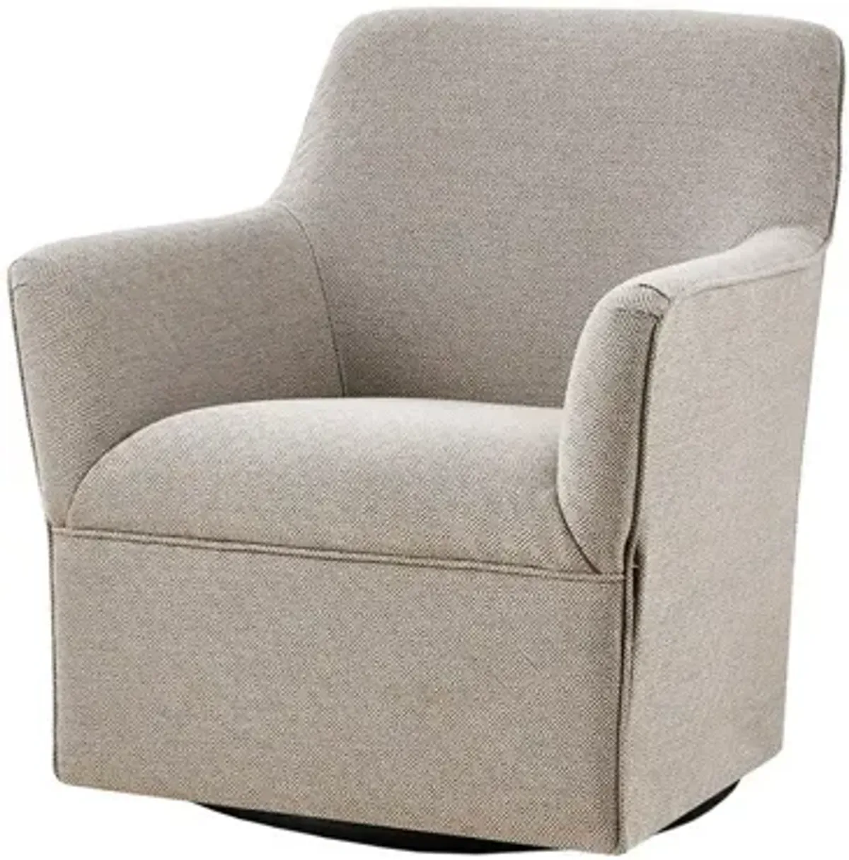 Augustine Swivel Glider Chair in Grey