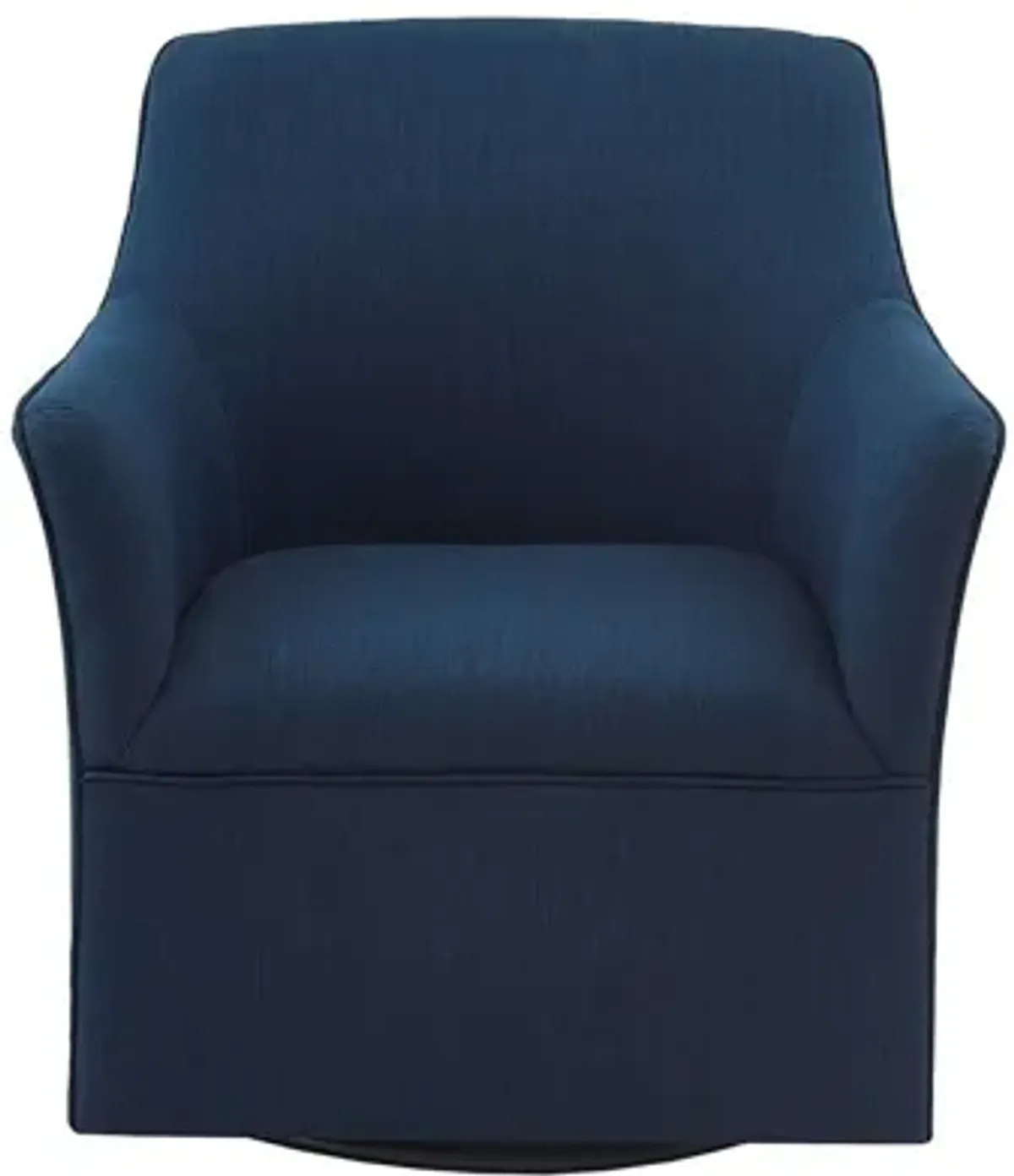 Augustine Swivel Glider Chair in Navy