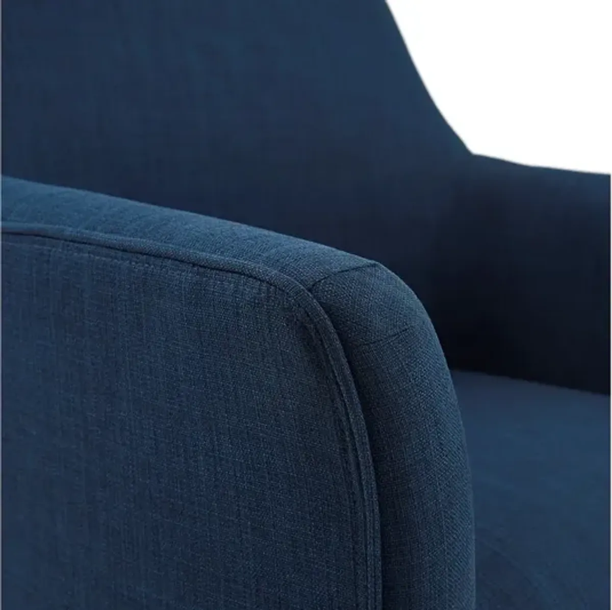 Augustine Swivel Glider Chair in Navy