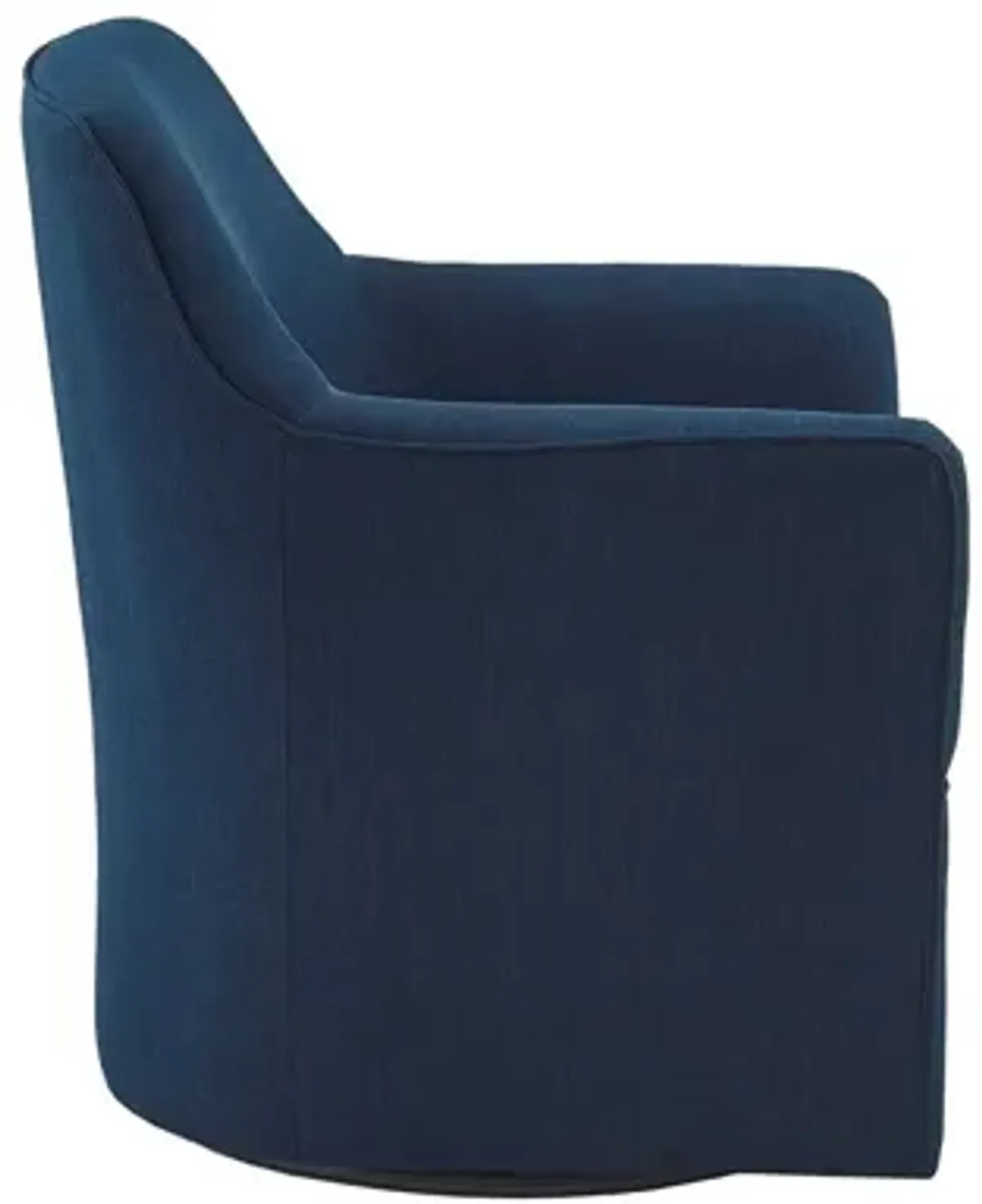 Augustine Swivel Glider Chair in Navy