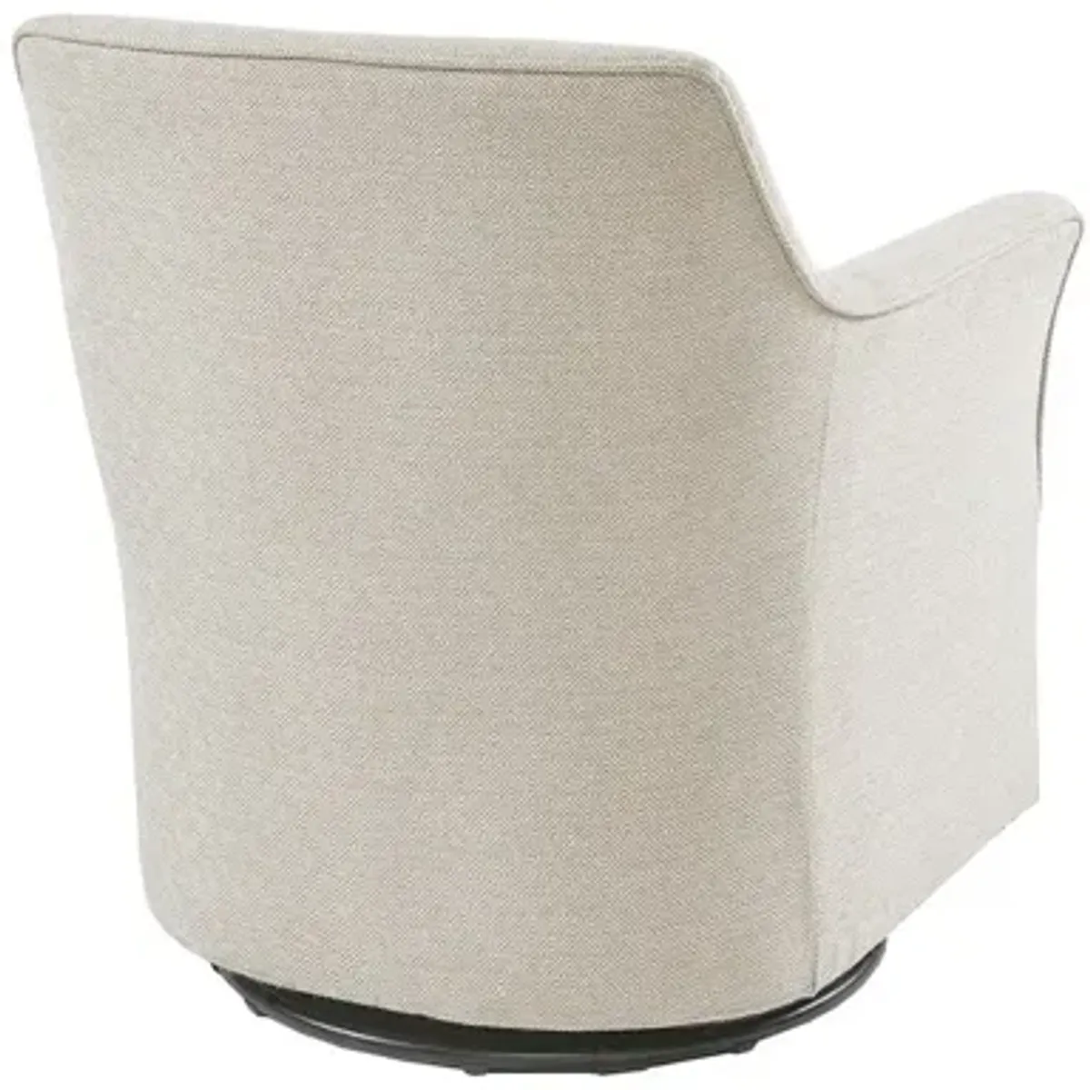 Augustine Swivel Glider Chair in Cream