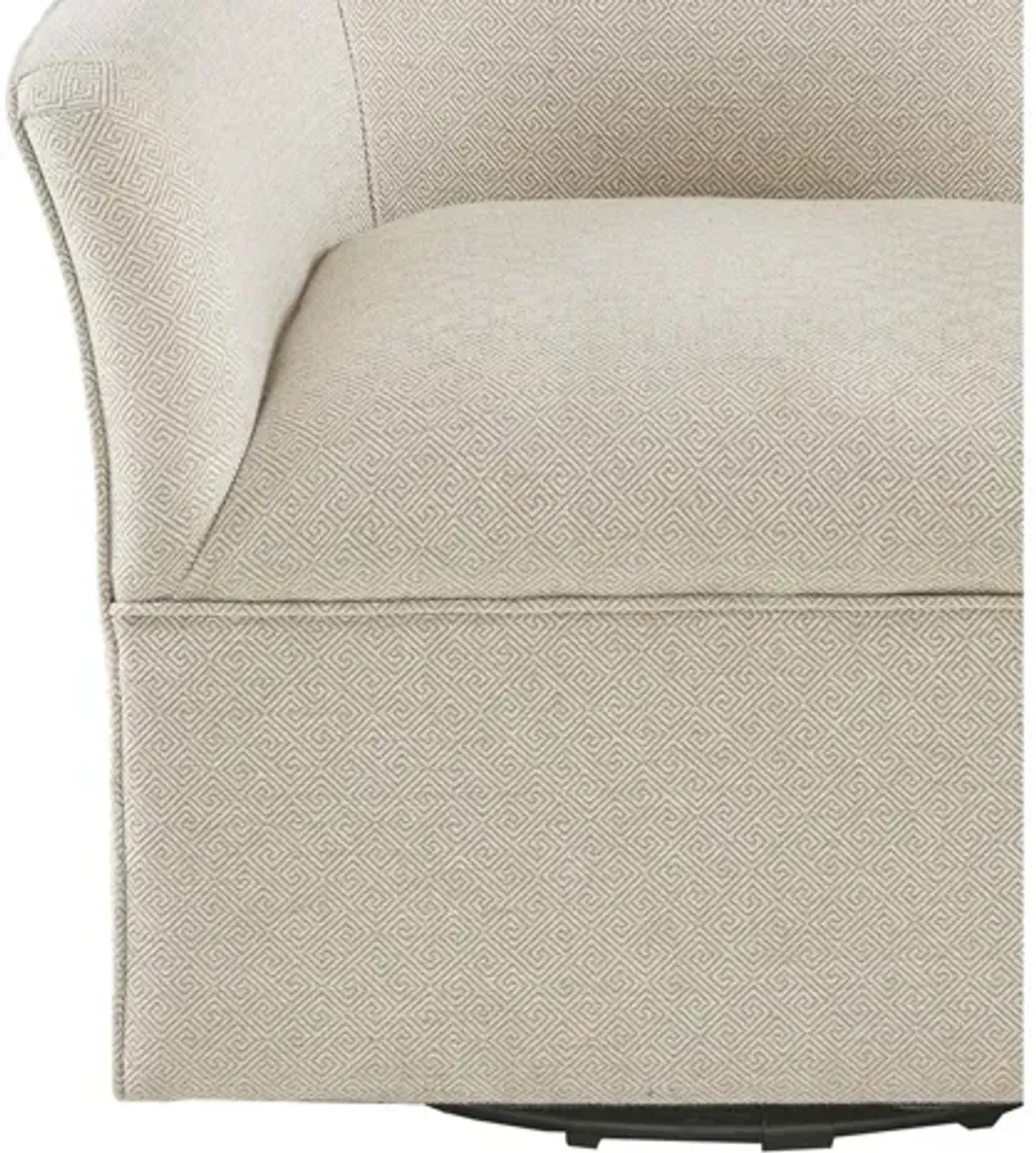 Augustine Swivel Glider Chair in Cream