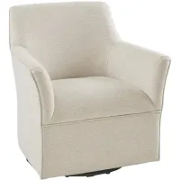 Augustine Swivel Glider Chair in Cream