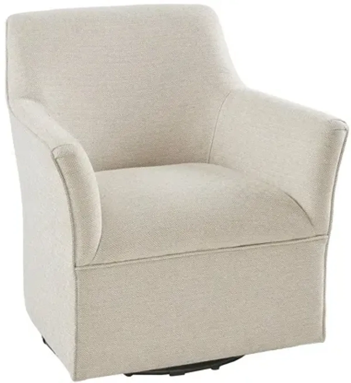 Augustine Swivel Glider Chair in Cream