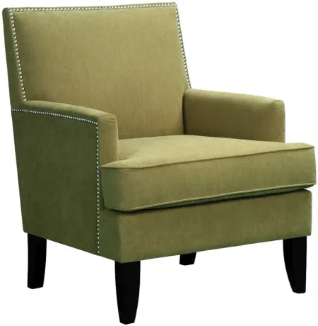Colton Track Arm Club Chair in Green