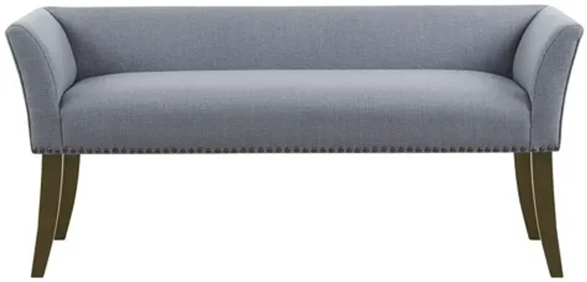 Welburn Light Grey Accent Bench