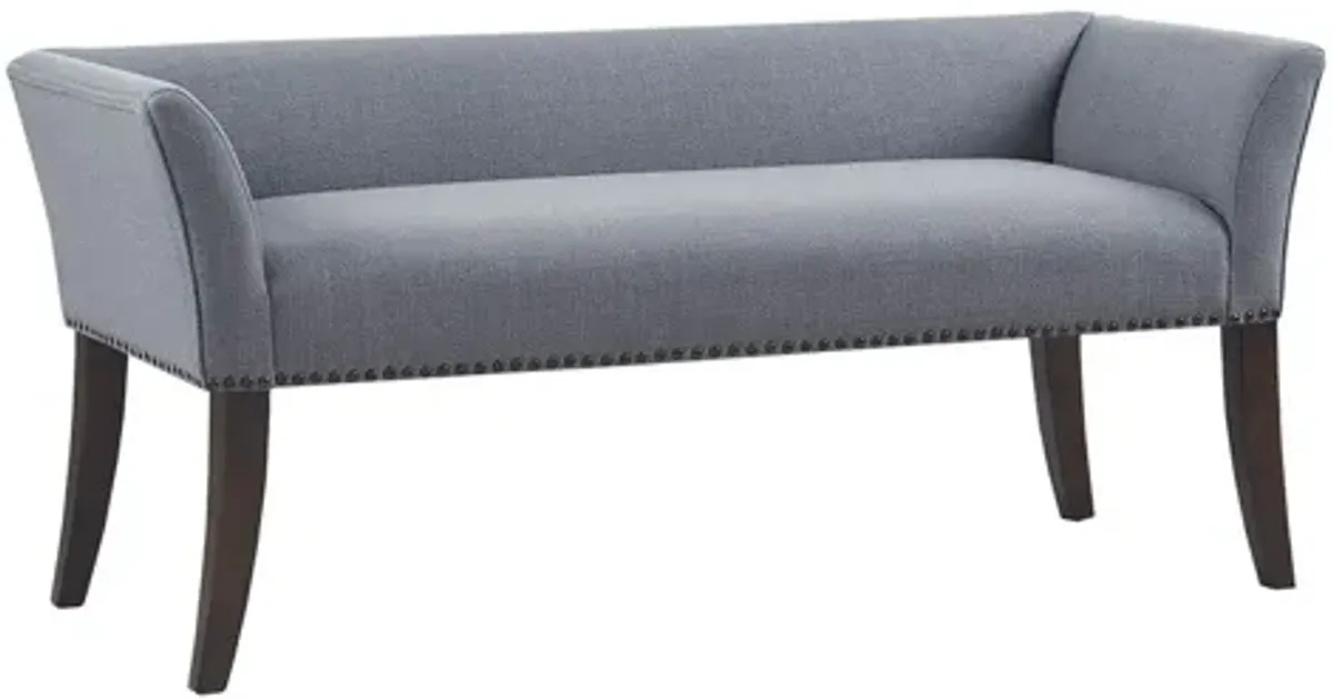 Welburn Light Grey Accent Bench