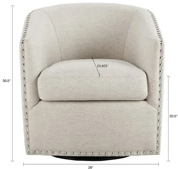 Tyler Swivel Chair in Natural