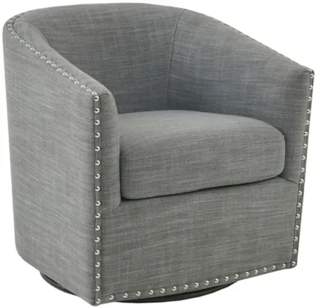 Tyler Swivel Chair in Grey