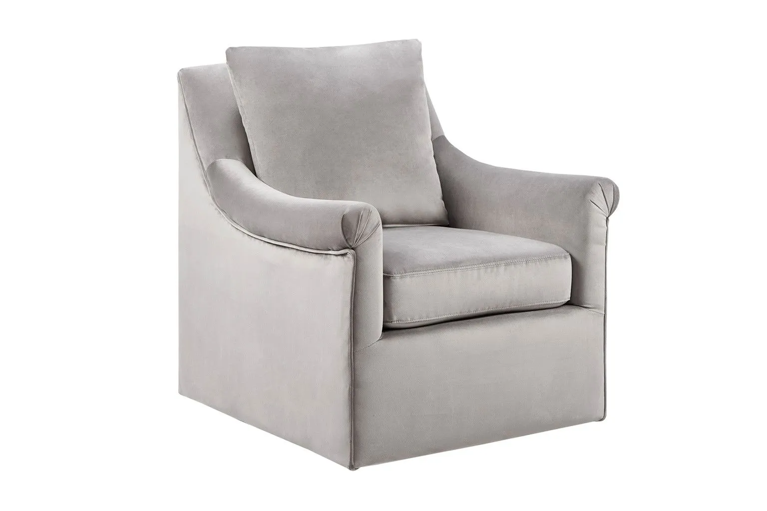 Deanna Swivel Chair in Grey