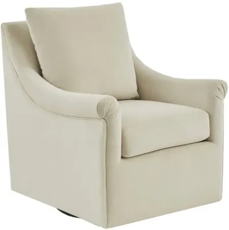 Deanna Swivel Chair in Cream